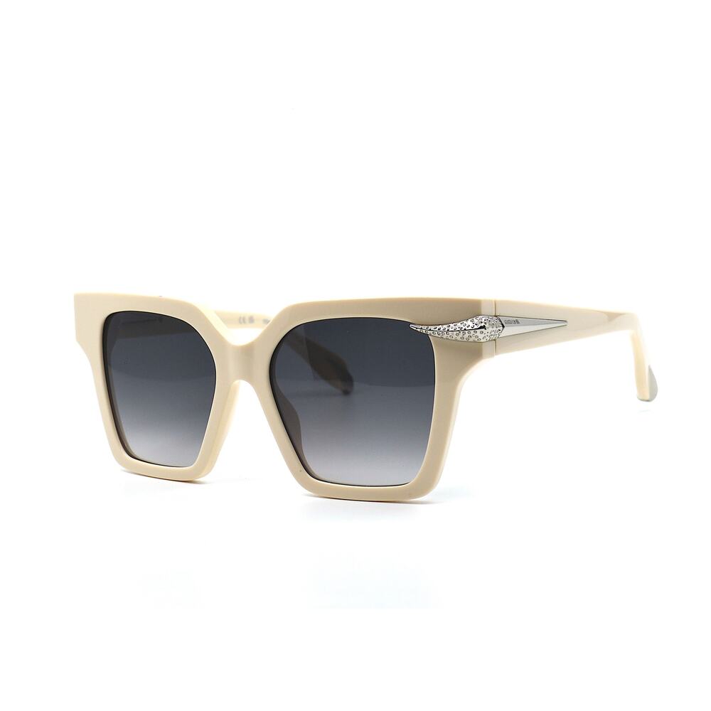 ROBERTO CAVALLI SRC002S IVORY GREY GRADIENT AUTHENTIC SUNGLASSES - Picture 4 of 14